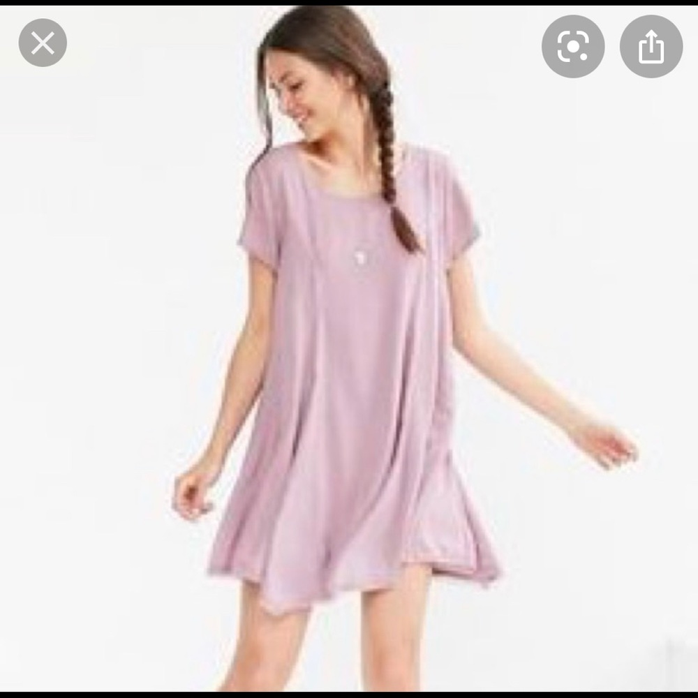 Silence + noise lilac lavender tshirt dress